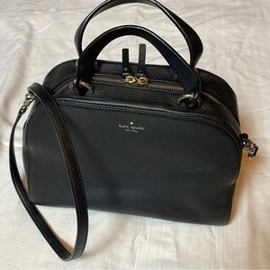 Kate Spade Bayley Atwood Place pebbled leather satchel crossbody bag